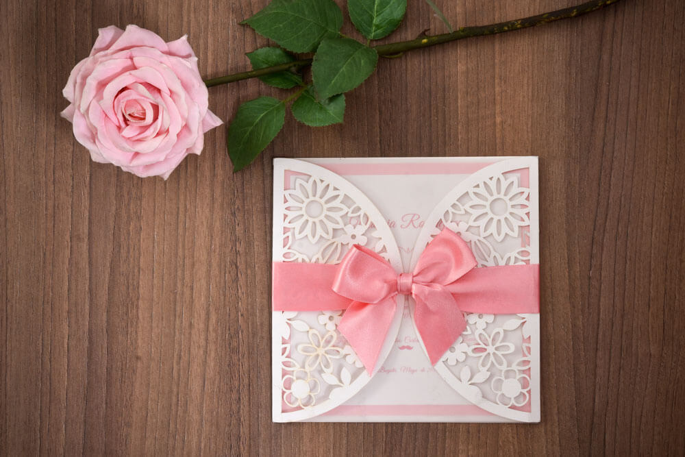 Invitación de 15 años floral romántica en acuarela