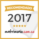 Sello Recomendado 2017 en Matrimonio.com.co
