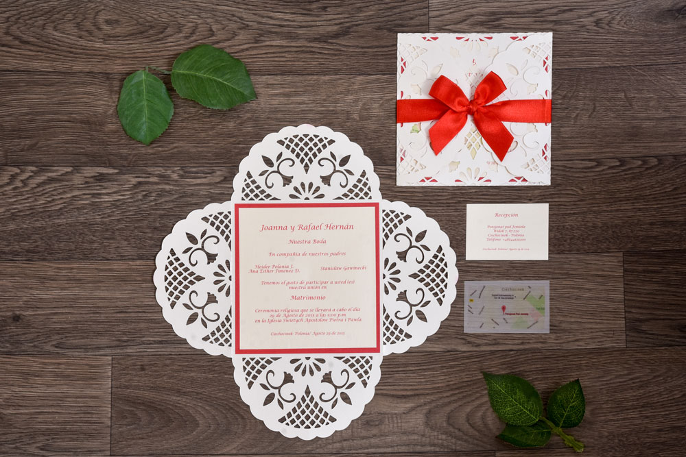 Invitación de matrimonio personalizada de Tarjetas Rasgo
