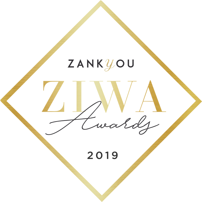 Sello ZIWA Awards 2019 de Zankyou Weddings a Tarjetas Rasgo